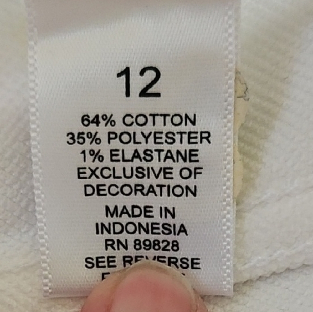 Martha Stewart Denim Ankle Jeans W/ Zipper Cuff White Pull-on Stretch - Picture 6 of 10